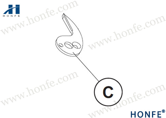 HONFE pièces détachées de métiers à tisser en argent PN051739/PQO51730 garantie Fast/TP600/TP500
